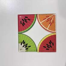 4pcs Mini Fruit Palm Ruler Acrylic Colorful Palm-Sized Ruler Pendant, Cute Measurement Convenient Pendant, Gift For Friends, Graduation Gift, Back To School Small Gift - Fruit - View 4