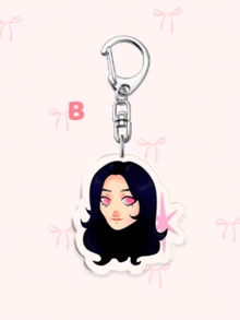 1 pieza/7 piezas Llavero acrílico KATSEYE K-POP, lindo encanto de miembro de dibujos animados y bolsa oficial de la barra de luz, con Manon, Sophia, Daniela, Lara, Megan y Yoonchae, decoración versátil para llaves de coche, mochilas, cordones y teléfonos, accesorios coleccionables perfectos, regalos ideales para novios, novias, familiares, maestros, regalos de fiesta, regalos de graduación y decoraciones de teléfono celular con tema de EYEKONS - Multicolor - Ver 15