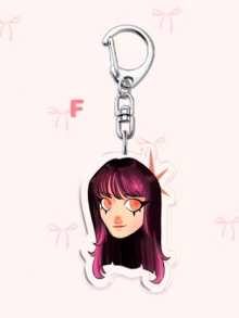 1 pieza/7 piezas Llavero acrílico KATSEYE K-POP, lindo encanto de miembro de dibujos animados y bolsa oficial de la barra de luz, con Manon, Sophia, Daniela, Lara, Megan y Yoonchae, decoración versátil para llaves de coche, mochilas, cordones y teléfonos, accesorios coleccionables perfectos, regalos ideales para novios, novias, familiares, maestros, regalos de fiesta, regalos de graduación y decoraciones de teléfono celular con tema de EYEKONS - Multicolor - Ver 8