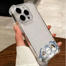Appleおよびスマートフォンに対応。プレミアムTPU素材を使用し、エアバッグ落下保護設計を採用。IDカード用のカードホルダー付き。 鯊魚服着用猫ケース  11  17e 手机壳  17e 手机壳 家族、恋人、友人、そして子供たちへのプレゼントに最適です。  13 pro/17e/14 Pro Max/15 Plus/16/15 Pro Max/11 Pro/17 Pro/17 Pro Max/A34/16e/A36 5G/Apple  Air/12 Pro Max/16 Plus/A25/A53 5G/14 Pro/11 Pro Max/12/14 Plus/A14/A15 5G/A56 5G/13/A26 5G/16 Pro Max/15/17/16 Pro/A55 5G/15 Pro/12 Pro/14/A35 5G/A54 5G/13 Pro Max - クリア - チェックする 2
