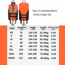 Adult Swimming Vest; Adult Surfing Buoyancy Suit; Portable Kayak And Fishing Life Jacket, No Inflation Required - Multicolor - View 22