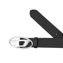 DIESEL B 1Dr Logo Plaque Buckled Belt Black - màu đen - Xem 4