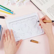 1支亚克力心形尺，学习用品，毕业季和返校季小礼物，送给家人和朋友的贴心礼物 - 愛心 - 查看 7