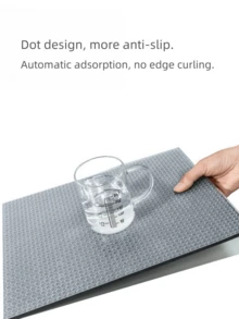 1pc Chrysanthemum Pad, Waterproof, Oil-Proof, Moisture-Proof, Mildew-Proof, Protects Furniture Surface From Wear And Tear, Prevents Tableware From Sliding And Colliding, Easy To Clean Oil And Water Stains - Multicolor - View 11
