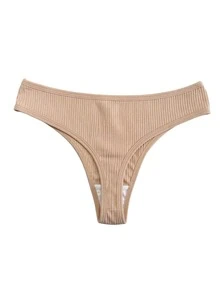 Kit 7 Calcinha Fio Canelada Feminina Confortável Sem Costura - Multicolorido - Visão 11