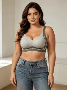 3pcs Anti-Gravity Lift Seamless Sexy Wireless Bra, Supportive Cups Prevent Sagging - Black - View 4