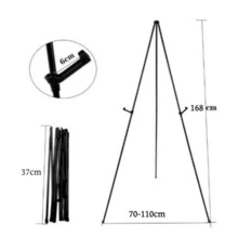 63-Inch Iron Art Folding Easel & Display Stand - Welcome Sign Holder, Wedding Frame, Kt Board, And Floor-Standing Advertising Rack. Ideal For Displaying Wedding Signage And Posters. Includes A Carrying Bag; Supports Up To 5 Lbs. This Collapsible, Portable Floor Easel Is Perfect For Showcasing Wedding Banners And Posters, And Can Also Be Utilized As A Tabletop Easel. Features A Sturdy Metal Tripod Design. A Great Choice For Party Favors, Room Decor, Bridal Gifts, Birthdays, Graduations, Party Decorations, Bachelor/Bachelorette Parties, Weddings, Outdoor Decor, Summer Beach Events, Back-To-School Season, And Art Supplies. - 查看 13