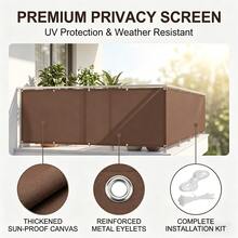 Balcony Privacy Screen, With Ropes And Ties, Sun-Shading And Heat-Insulating Garden Fence Cloth, Fence Protective Net, High Density And Thickness, Suitable For Balcony, Garden, Yard - Deep Coffee Color - Multicolor - View 8