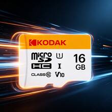 Kodak Micro SD 記憶卡 64GB 16GB 32GB 高速 Class10 V30 U3 SDXC 128GB 256GB 記憶卡，相容於智慧型手機、平板電腦、相機 - 黃白色 - 查看 11