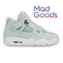 Nike Air Jordan Womens Air Jordan 4 Retro 'Abundance / Seafoam' (Women's Sizes) Seafoam/Sail/Metallic Silver HV0823-003 Spring New - màu xanh lá - Xem 1