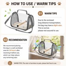 Breathable Bird Carrier Bag With Perch | Transparent Foldable Parrot Travel Cage | Suitable For Cockatiel, Parakeet And Small Pets Crossbody Bag - Multicolor - View 6
