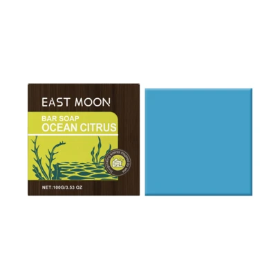 Jabón de Baño Cítrico Marino East Moon para Hombres, Limpieza Suave, Control de Grasa, Refrescante y Fragante