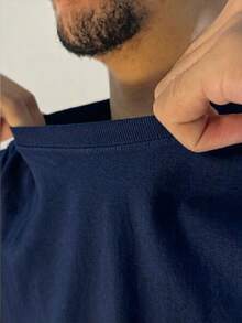 Camiseta Jesus Gospel Religiosa Cristã Unissex 100% Algodão Casual Top Premium Lançamento Envio Imediato Varias Cores!! Do P ao GG - Azul Marinho - Visão 5