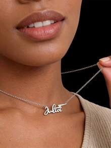 Dây chuyền hình tia sét "vàng" khắc tên theo yêu cầu, dây chuyền hình tia sét hoạt hình sáng tạo cá nhân hóa, mặt dây chuyền tối giản bằng thép không gỉ, trang sức tự nhiên tối giản, quà tặng tốt nghiệp ngành Vật lý. - Nhiều màu - Xem 3