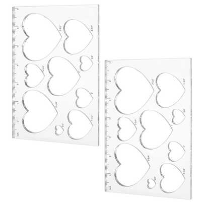 1 chiếc thước kẻ hình trái tim bằng acrylic, đồ dùng học tập, quà tặng nhỏ nhân dịp tốt nghiệp và tựu trường, món quà ý nghĩa dành cho gia đình và bạn bè.