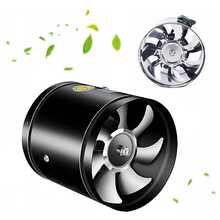 Extractor Silencios Humo Aire Maquina Laser Tubo Axial - Negro - Ver 1
