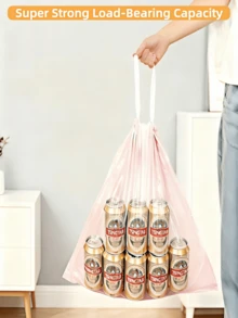 1/2/3 Rolls Trash Bags 50PCS Garbage Storage Bags Multi-Purpose Heat-Resistant Kitchen Trash Bags Durable Mess-Free Compact Space-Saving Easy Clean Garbage Storage For Home Travel Office Furniture Accessory Waste Management Hygienic Convenient Household Essential - Hồng - Xem 5