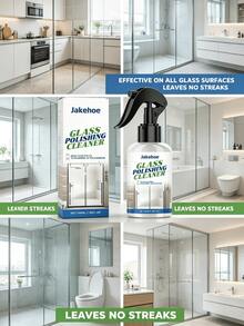 jakehoe 1 Bottle/100ml/Glass Cleaner Spray, Streak-Free Glass Cleaning, No-Rinse Glass Cleaner Spray, Anti-Fog Window Cleaner, Gentle Non-Abrasive Glass Cleaner, Removes Glass Stains And Water Spots, Car Windshield Cleaning, Bathroom Mirror Glass Cleaning, All-Season Home Professional Glass Cleaning And Polishing - Liquid - View 13