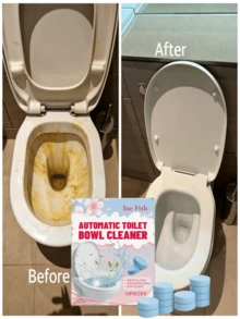Toilet Cleaning Tablets, Effective For Removing Stubborn Stains, Convenient For Household Daily Cleaning - 固體 - 查看 8