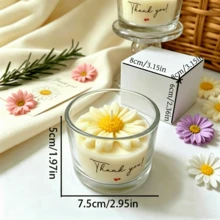 1 nến sáp đậu nành hương hoa Daisy Story, nến thơm tạo không gian ấm cúng cho phòng ngủ, quà tặng cho bạn gái, đồ trang trí bàn làm việc phong cách Ins, liệu pháp thư giãn bằng hương thơm. - 1PC - Xem 12