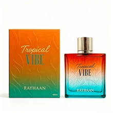 Rayhaan Tropical Vibe The Scent Of The Breeze On A Sunny Island Eau De Parfum 3.4FL OZ 100ML Suitable For Dating, Parties And Business The Perfect Gift For Holiday - Tươi - Xem 2