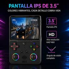 M9 PRO Retro Handheld Game Console | 45,000+ Games | Customized Upgrade Version | Free Tempered Glass Screen Protector | Dual Joystick Portable Console - White - View 5