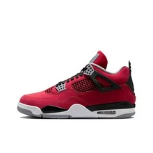 Nike Jordan Air Jordan 4 "Toro Bravo" 經典復刻 時尚百搭 柔軟舒適 減震 中幫 復古籃球鞋 男女同款 紅色 - 紅色 - 查看 14