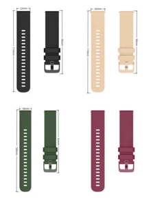 18mm 20mm 22mm Soft Silicone Strap For Active 6/5, Approach S50, Venu Sq 2, Venu 2/2s, Venu 3/3s, Forerunner 570 42mm/47mm, Galaxy Watch/4/5/6/7, Active 2, Watch/GT3/GT4/GT5/GT5pro/GT3pro 46mm, Active/Active2, GTS3/GTS4, Watch5 Active/Watch5 Lite - A - View 11