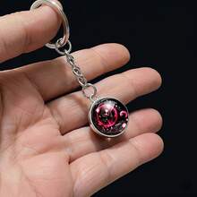 12pcs/Set Zodiac Constellation Luminous Glass Ball Keychain Pendant Bag Charm - Multicolor - View 8