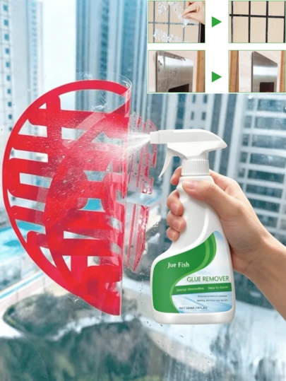 Multi-Purpose Adhesive Remover Spray, Suitable For Cleaning Glue Residue On Glass, Windows, Floors, Walls And Stickers, Meets Cleaning Needs At Home And Office