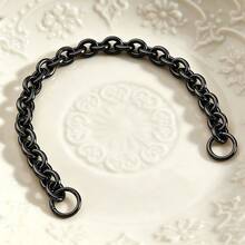 10.5mm Round Metal Chain Link, Simple And Easy To Use For DIY Wallet Making - Black - View 15
