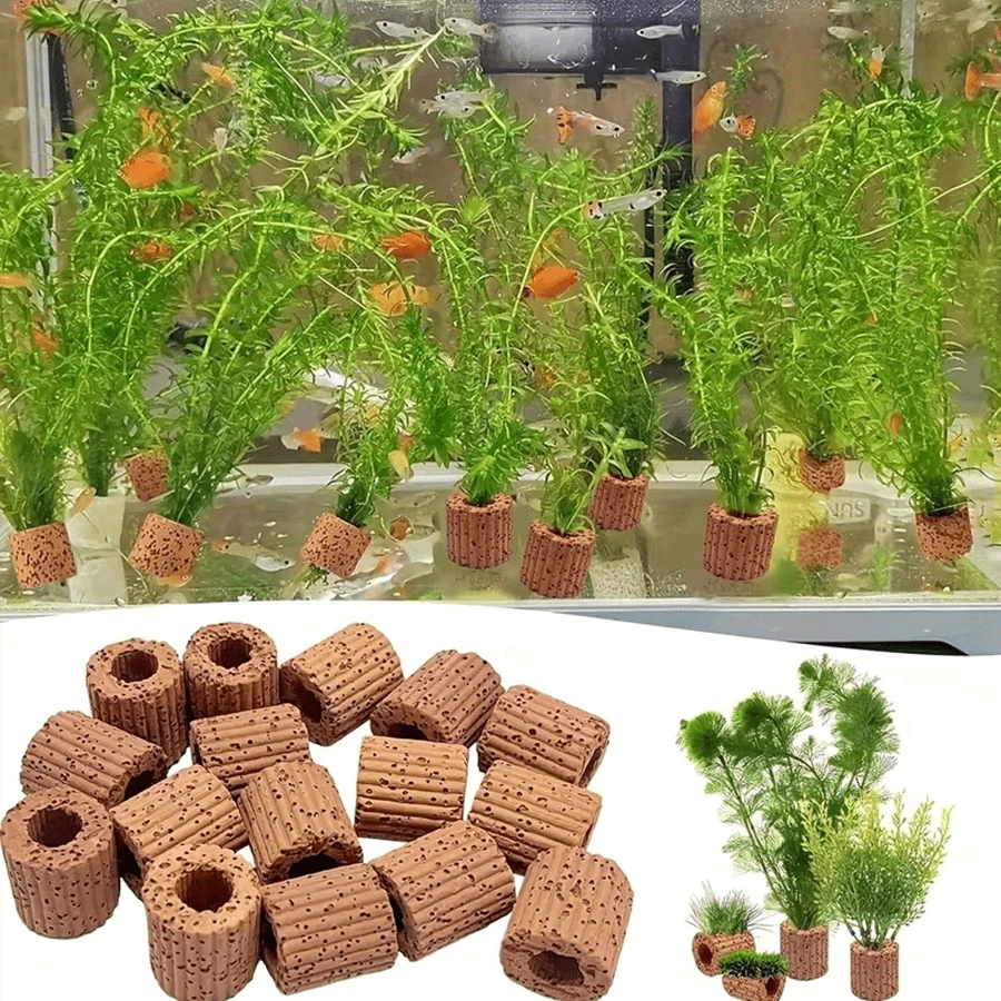 10/20个装水族箱陶瓷环,为鱼缸提供稳定的景观支撑。重力环适用于水生植物,兼具呼吸功能,易于使用,可用于水生植物固定,也适用于景观布置和装饰。 - 彩色 - 查看 1