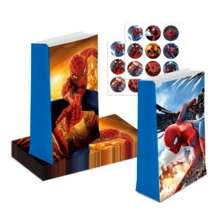 Marvel Bộ 1 túi giấy đựng kẹo hình siêu anh hùng, thích hợp làm quà tặng nhỏ cho người hâm mộ, gia đình và bạn bè, phụ kiện mùa hè mát mẻ, lựa chọn tốt nhất cho bạn gái/người yêu, vật dụng phối hợp hàng ngày để tạo không khí mùa hè. - Nhiều màu - Xem 6