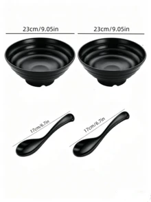 PP Japanese Ramen Bowl, High Quality Wavy Large Capacity Food Bowl, Food Safety Focused, Durable And Unbreakable, Suitable For Home, Restaurant, Food Store, Can Hold Rice And Hot Food, Applicable For Halloween, Christmas, Easter, Thanksgiving, Mother's Day, Valentine's Day And All Seasons - Black - View 12