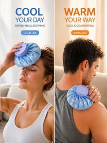 2pcs Hot And Cold Water Bag, Reusable Ice Pack For Daily Comfort And Home Use - Random - View 1