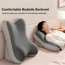 Almohada de respaldo ajustable y desmontable - Cuña de espuma de memoria ergonómica con cuña de elevación de piernas y soporte inclinado, adecuada para soporte de espalda, lectura, etc. (Empaque sellado, por favor abra y ventile antes de usar) - Unitalla - Ver 1