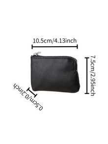 Minimalist Multi-Functional Mini Wallet, Portable Zipper Card Holder, Unisex Versatile Coin Purse - Multicolor - View 7