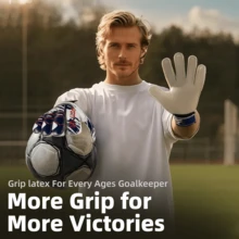 Sarung Tangan Kiper, Hadiah yang Tepat untuk Pacar - Biru tua dan putih - View 6
