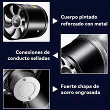 Extractor Silencios Humo Aire Maquina Laser Tubo Axial - Negro - Ver 7