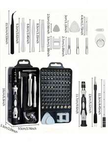Bộ tua vít sửa chữa ô tô 115 chi tiết, dụng cụ bảo dưỡng xe hơi - A - Xem 3