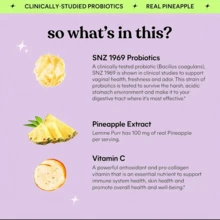 Lemme Purr Gummies - Vaginal Probiotic For Women - Balanced PH, Healthy Odor, Yeast Balance & Flora Support - Tasty Pineapple (60 Count) - 3 CÁI - Xem 5