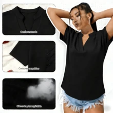 Women T-Shirts - Black - View 6