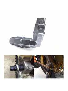 Dụng cụ sửa chữa xe máy - Cờ lê tháo trục bánh trước, đầu tuýp tháo lắp, đầu tuýp lục giác đa năng, đầu tuýp lục giác trong. - Tay áo lục giác màu bạc - Xem 2