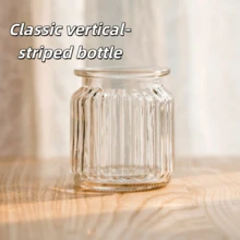 Glass Flower Vase - "Ins" Style European Luxury Mini Transparent Hydroponics Container, Desktop Decor For Living Room - 1PC - View 11