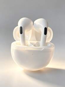 Wireless Earbuds - Compatible With Apple And Android, Built-In Microphone, Sweat-Resistant, White, Wireless Headphones, Airbuds, True Wireless Earbuds - White - View 2