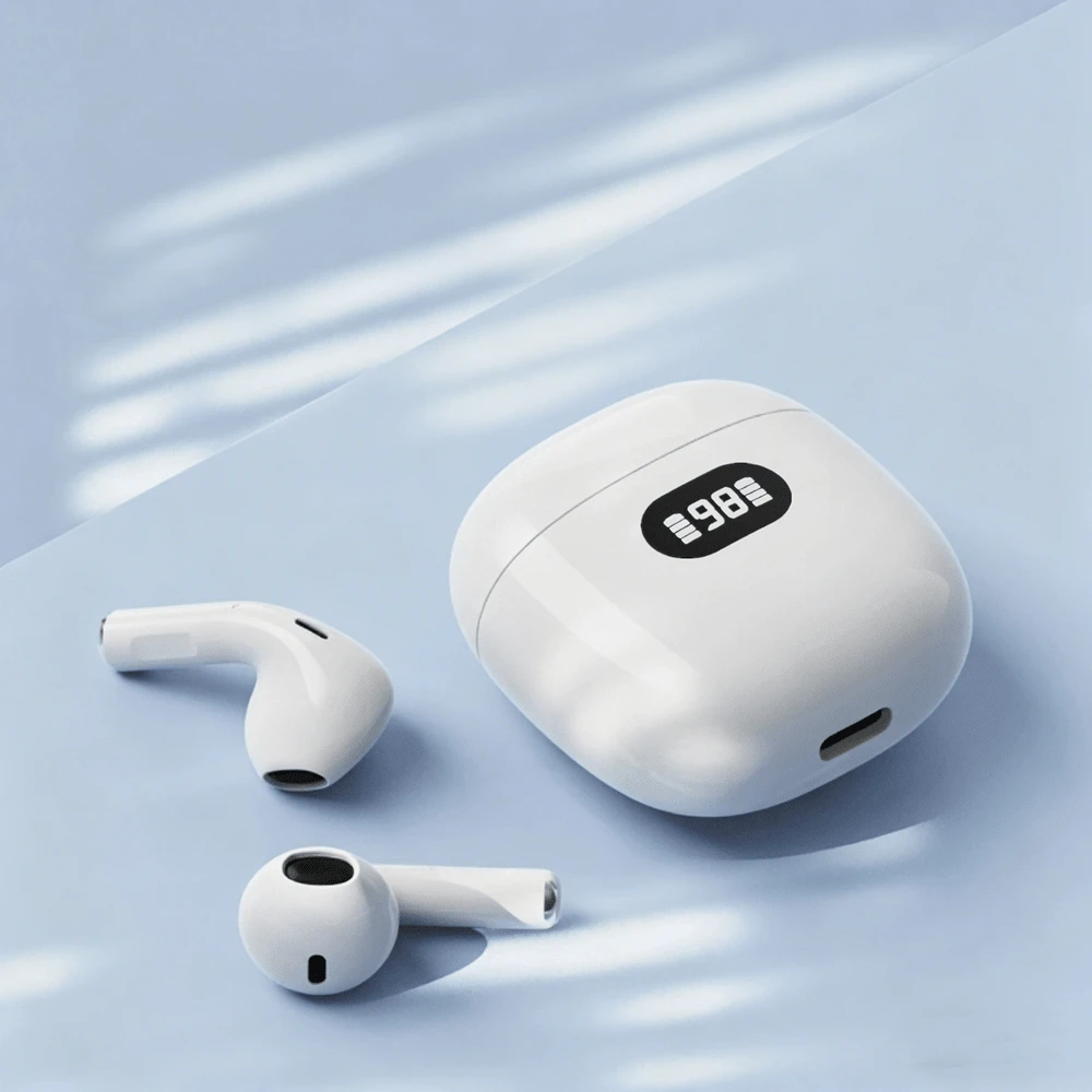 TWS In-Ear Headset Wireless Bluetooth Earphone Digital Display Long Battery Life Sports Headphones Low Delay Earplug With Mic - View 1