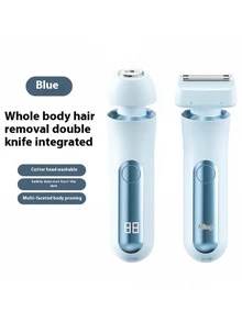 SKYWORTH 女士二合一电动剃须刀和比基尼修剪器 - USB充电式干湿两用女士剃须刀，适用于腿部和腋下 - 小巧旅行尺寸，适合度假、健身和浴室使用 - Silk Glide Pro - 查看 13