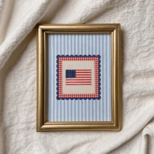 1 pezzo Quadro da parete in tela con bandiera americana in stile rustico, opera d'arte stampabile con bandiera americana in stile accademico, motivo a bandiera USA per il 4 luglio, decorazione americana, quadro su tela, arte con ragazza di moda, opera d'arte con citazione ispirazionale, decorazione per la casa, tela appesa - A - Visualizzare 6
