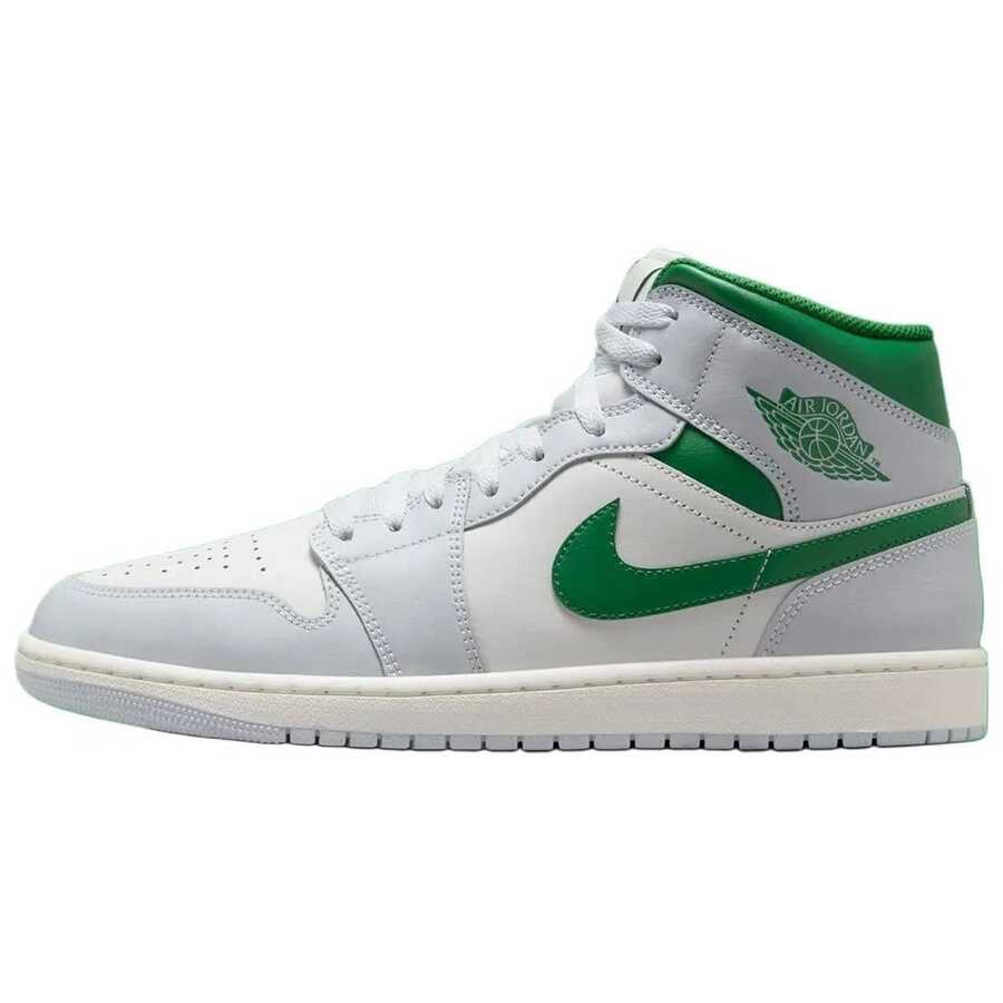 Nike Air Jordan Retro 1 Mid SE Black White Red Casual Shoes Men's HV4091-006 | Comfortable - 綠色 - 查看 1