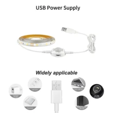 1条DIY友好型5V USB人体感应LED灯带，感应范围1-3米，柔性自粘胶带，适用于楼梯、走廊、卧室、厨房等场所。 - Turtle Shell Motion Sensor Neon Light - 查看 7
